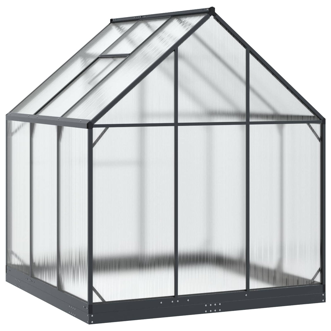 Have Drivhus med dør med lås Antracit 183,5 x 183,5 x 207 cm