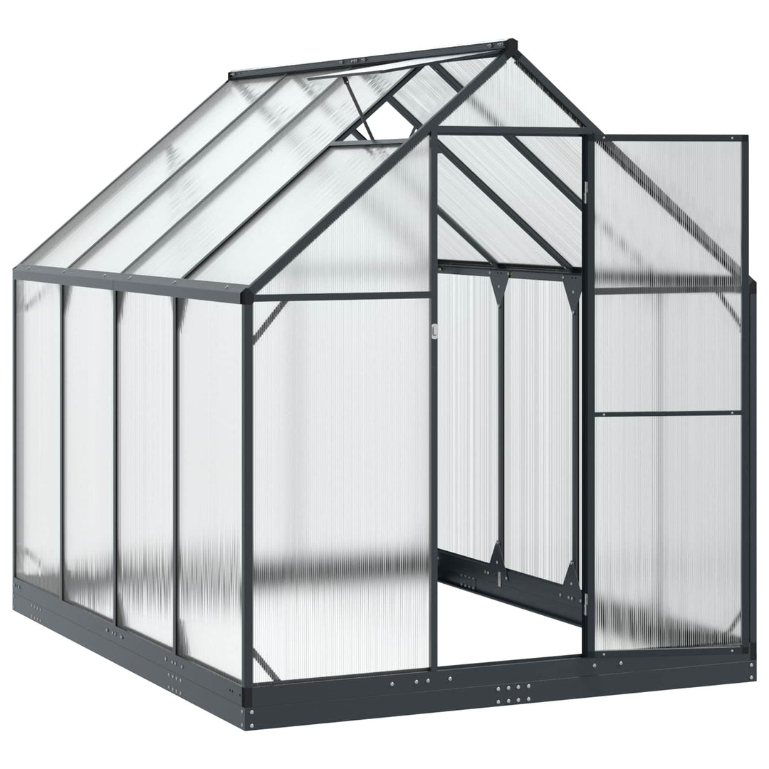 Have Drivhus med dør med lås Antracit 183,5 x 243,5 x 207 cm