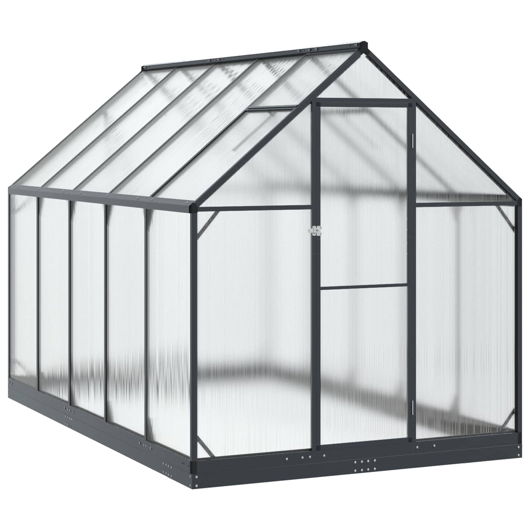 Have Drivhus med dør med lås Antracit 183,5 x 303,5 x 207 cm