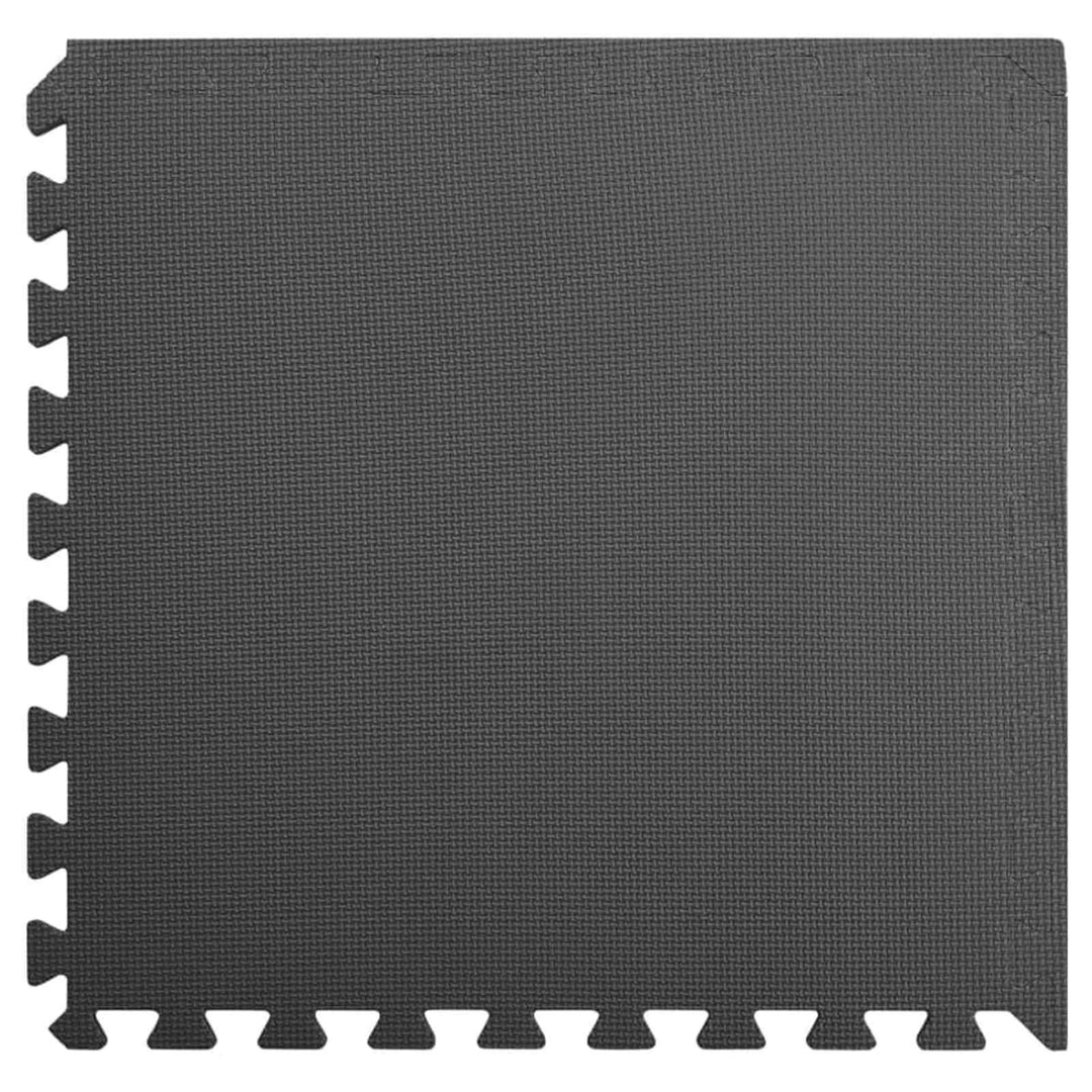 Poolbundmåtte 12 pcs Sort 4,32 ㎡ EVA skum