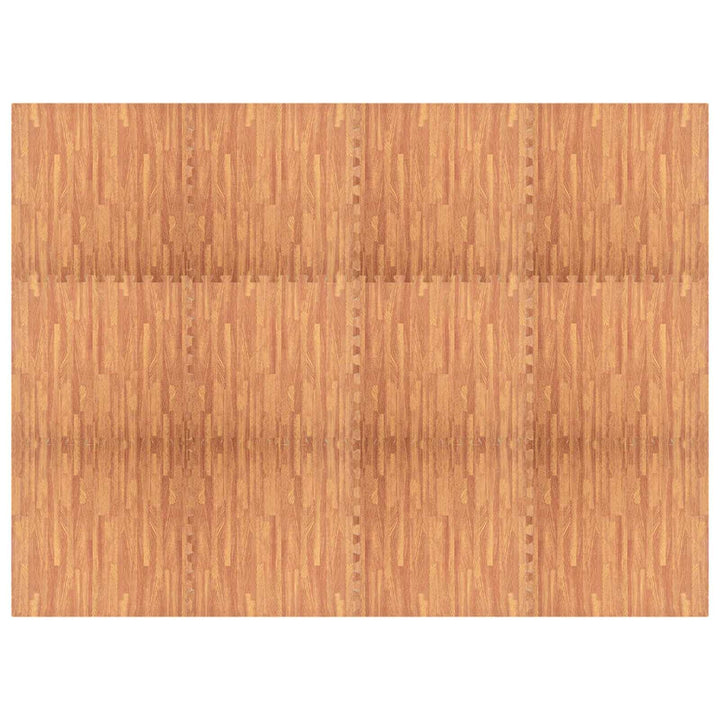 Poolbundmåtte 12 pcs træ 4,32 ㎡ EVA skum