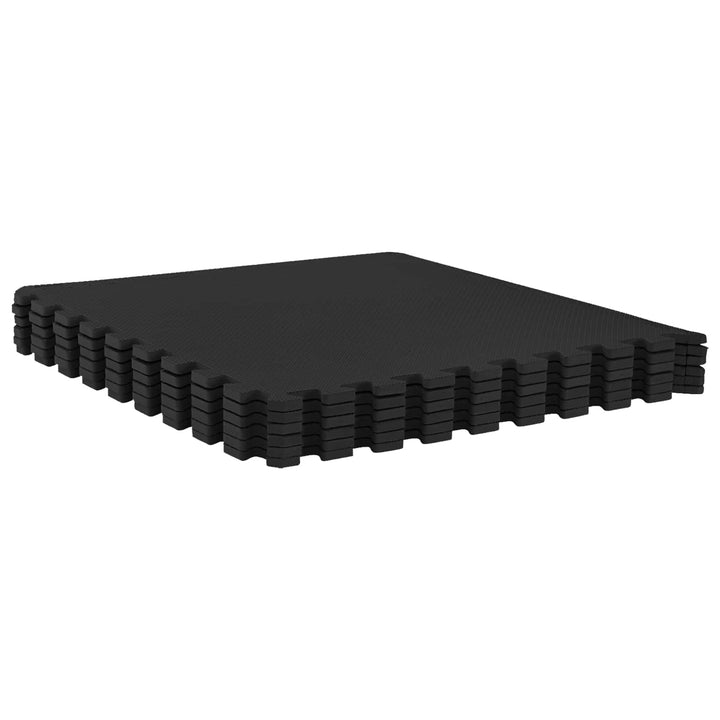 Poolbundmåtte 50 pcs Sort 18 m² EVA skum