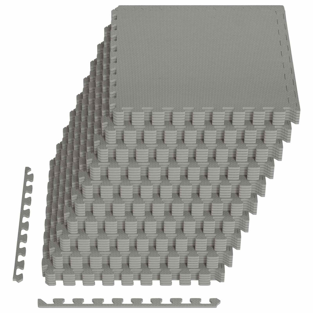 Poolbundmåtte 50 pcs Grå 18 m² EVA skum