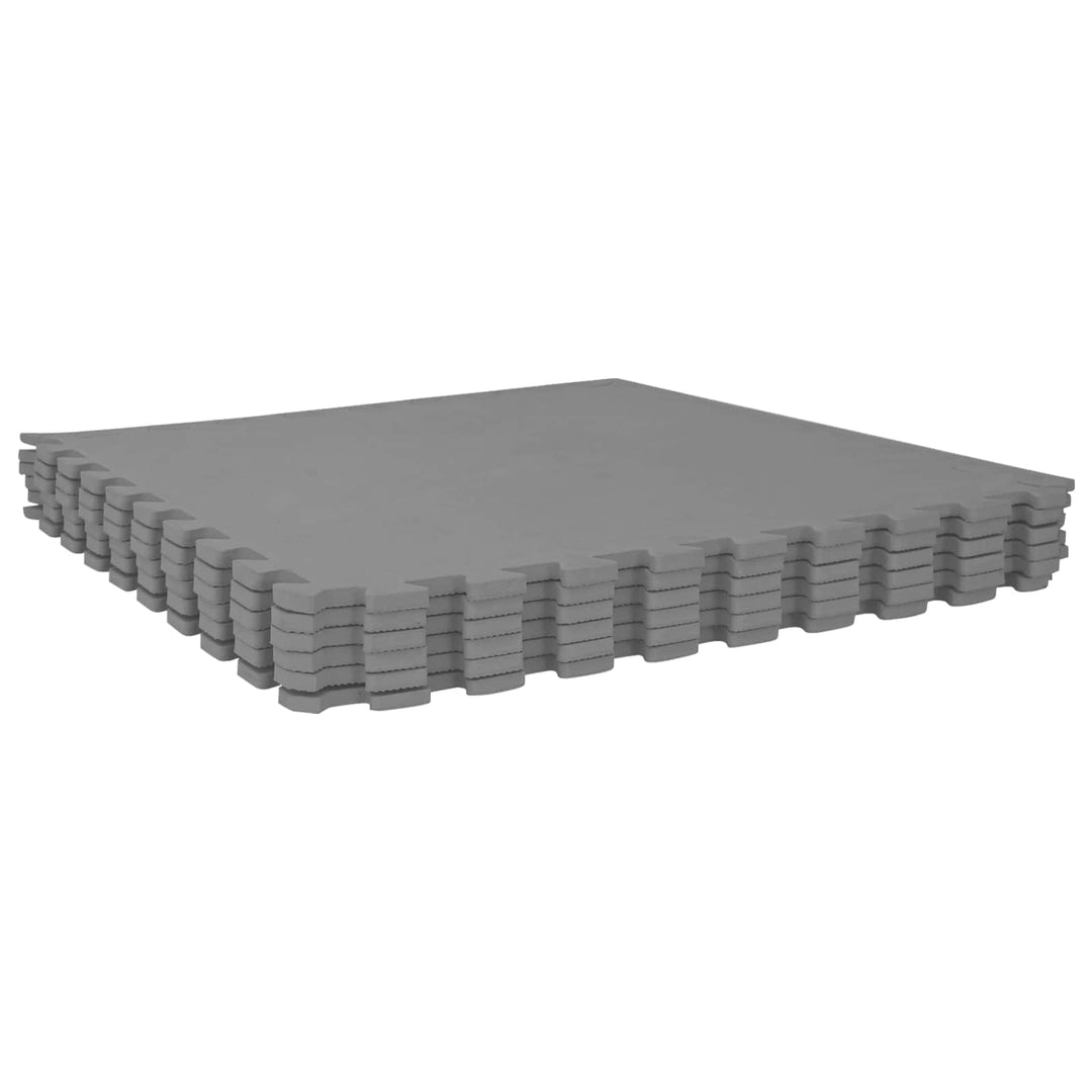 Poolbundmåtte 40 pcs Grå 14,4 m² EVA skum
