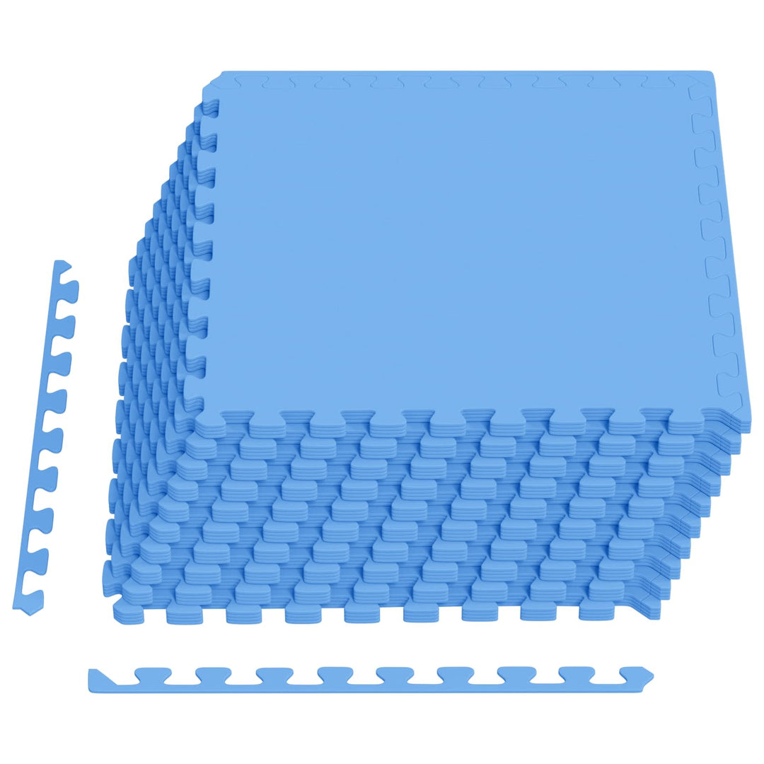 Poolbundmåtte 40 pcs Blå 14,4 m² EVA skum