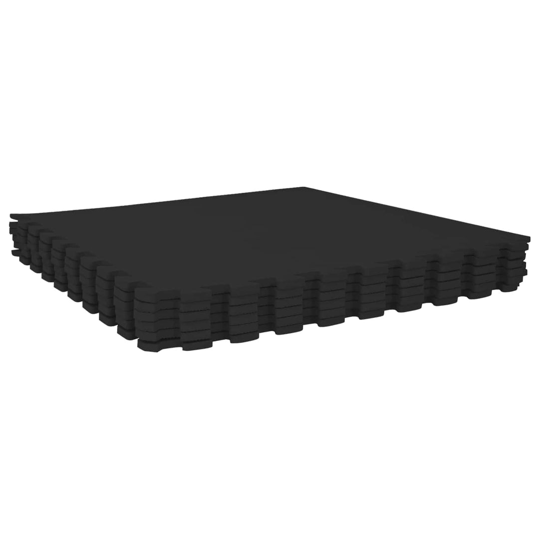 Poolbundmåtte 50 pcs Sort 18 m² EVA skum