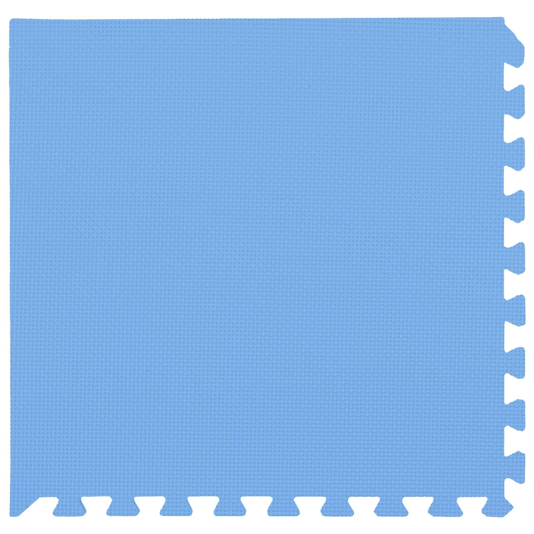 Poolbundmåtte 6 pcs Blå 2,16 m² EVA skum
