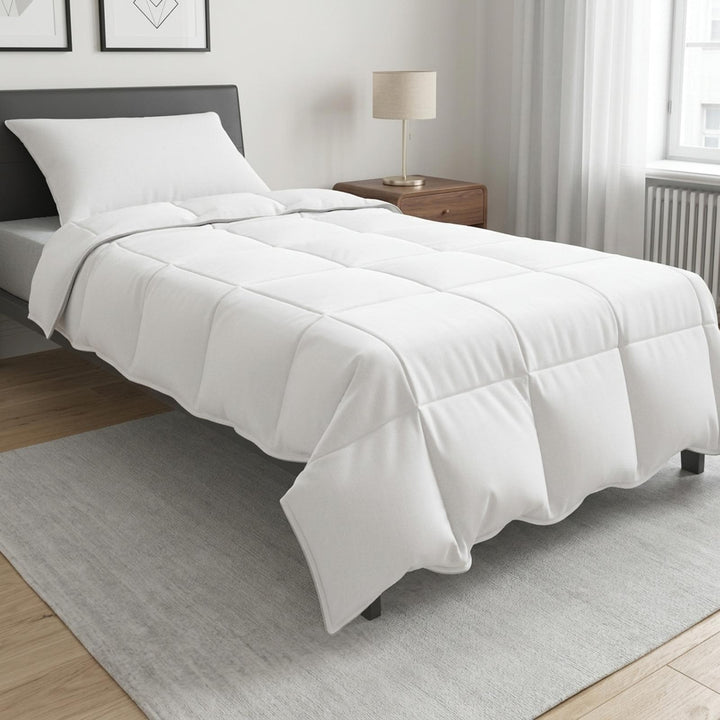 Duvet og Pude Sæt 2 stk. Hvid Bambusfiber
