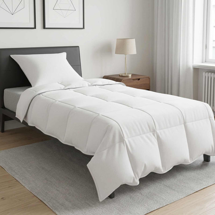 Duvet og Pude Sæt 2 stk. Hvid Bambusfiber