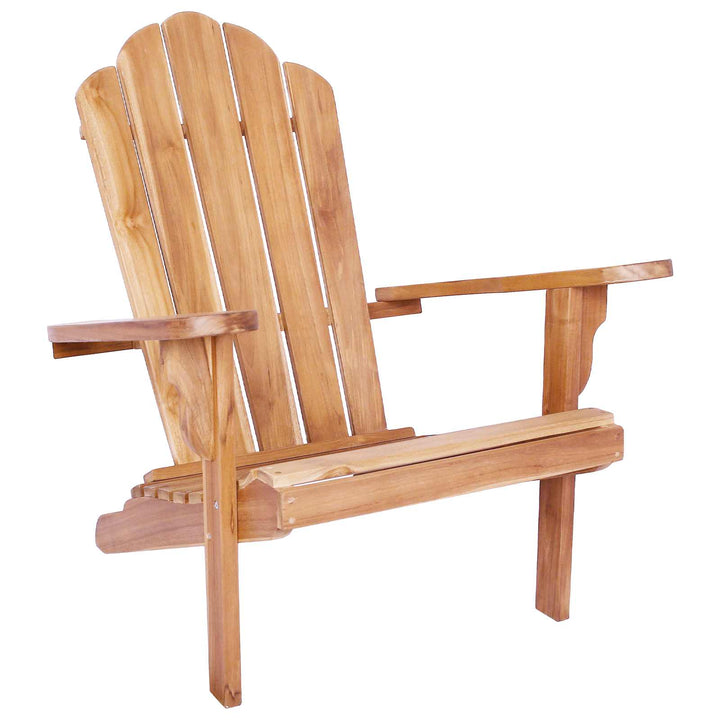 Have Adirondack Stol Naturfarvet Massiv Teaktræ