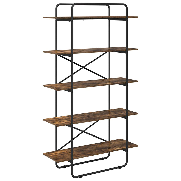 Bogreol 5 niveauer 100 x 35 x 175,5 cm PB Røget eg