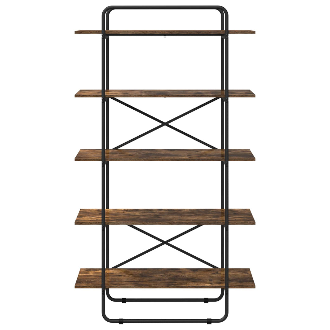 Bogreol 5 niveauer 100 x 35 x 175,5 cm PB Røget eg