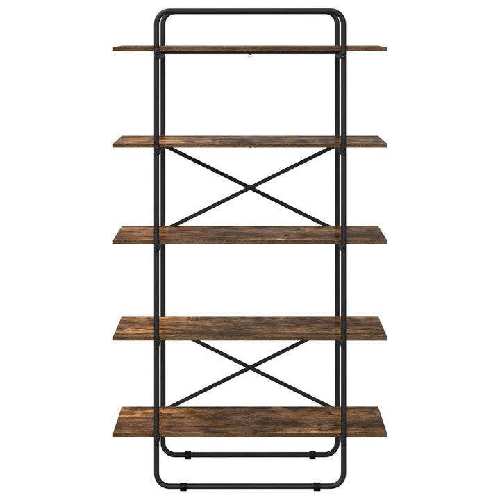 Bogreol 5 niveauer 100 x 35 x 175,5 cm PB Røget eg