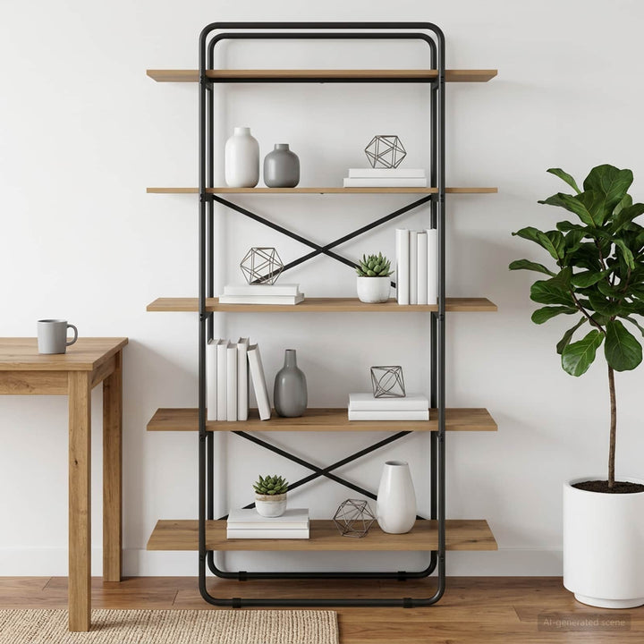 Bogreol 5 niveauer 100 x 35 x 175,5 cm PB Artisan-eg