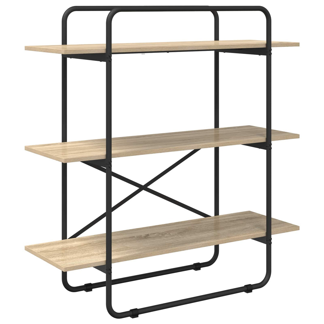 Bogreol 3 niveauer 100 x 35 x 105 cm PB Sonoma-eg