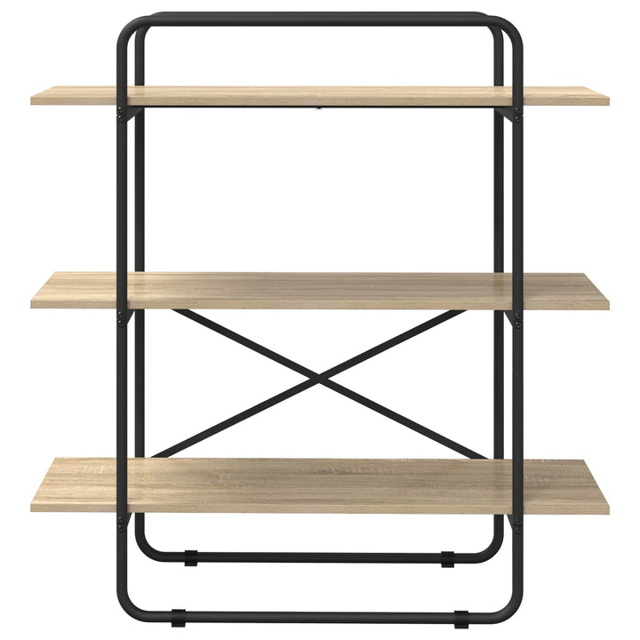 Bogreol 3 niveauer 100 x 35 x 105 cm PB Sonoma-eg