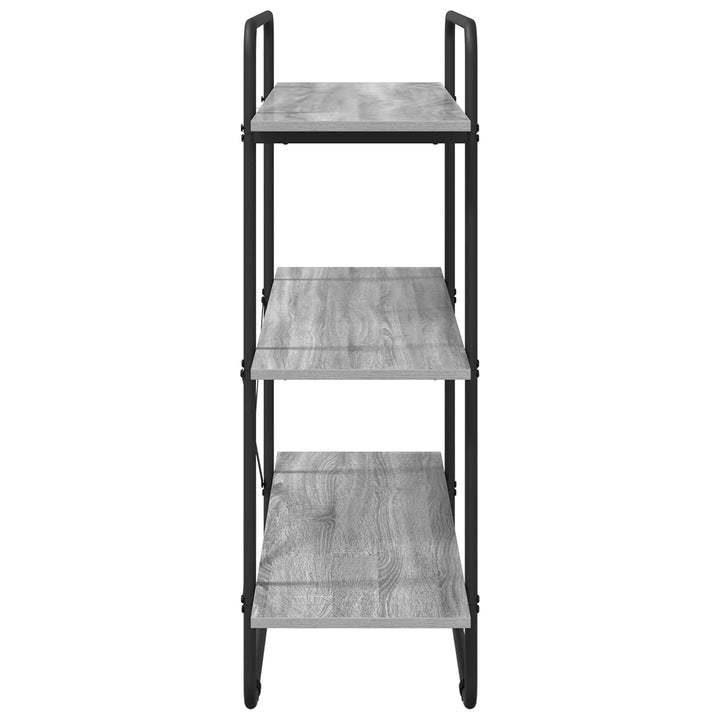 Bogreol 3 niveauer 100 x 35 x 105 cm PB Grå Sonoma
