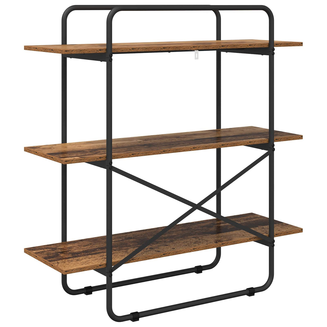 Bogreol 3 niveauer 100 x 35 x 105 cm PB Egetræ