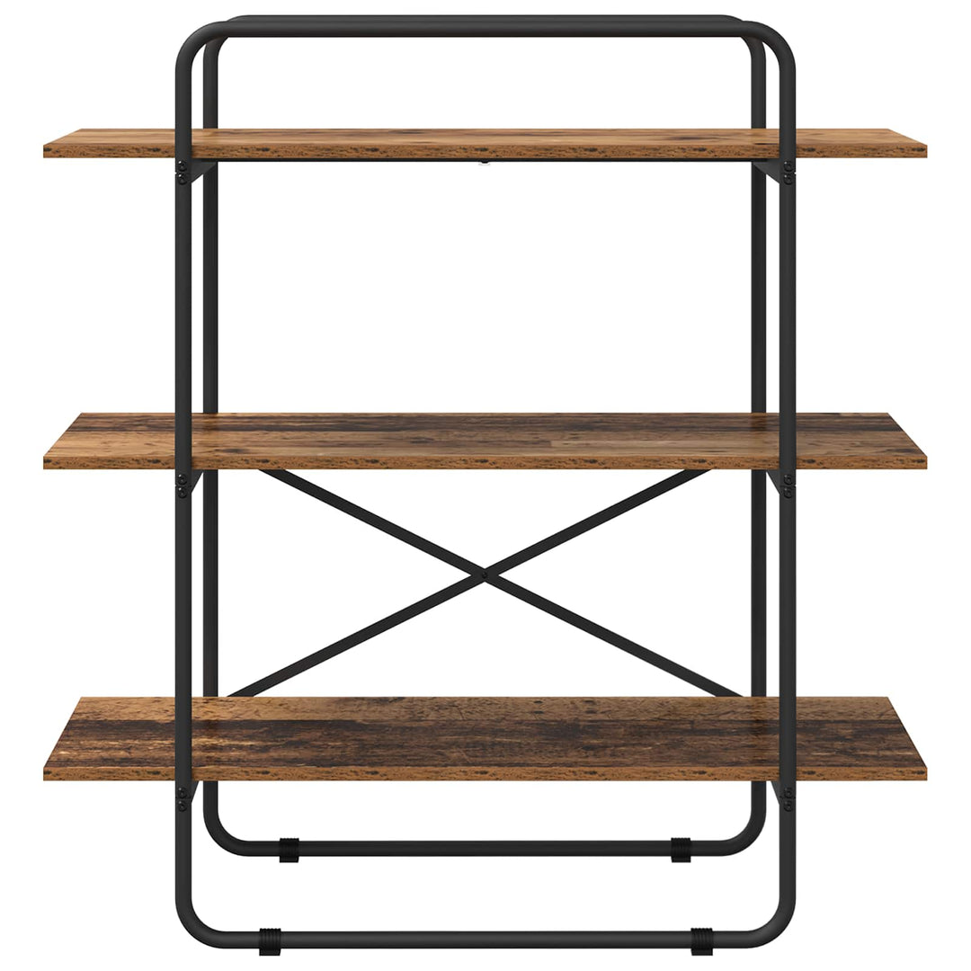 Bogreol 3 niveauer 100 x 35 x 105 cm PB Egetræ