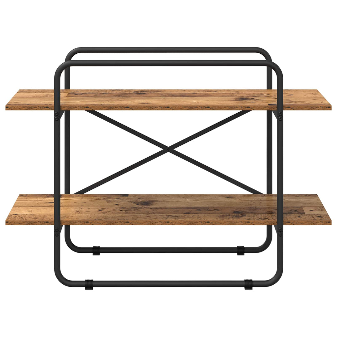 Bogreol 2 niveauer 100 x 35 x 70 cm PB Egetræ