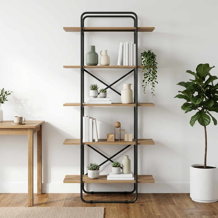 Bogreol 5 niveauer 80 x 35 x 175,5 cm PB Artisan-eg