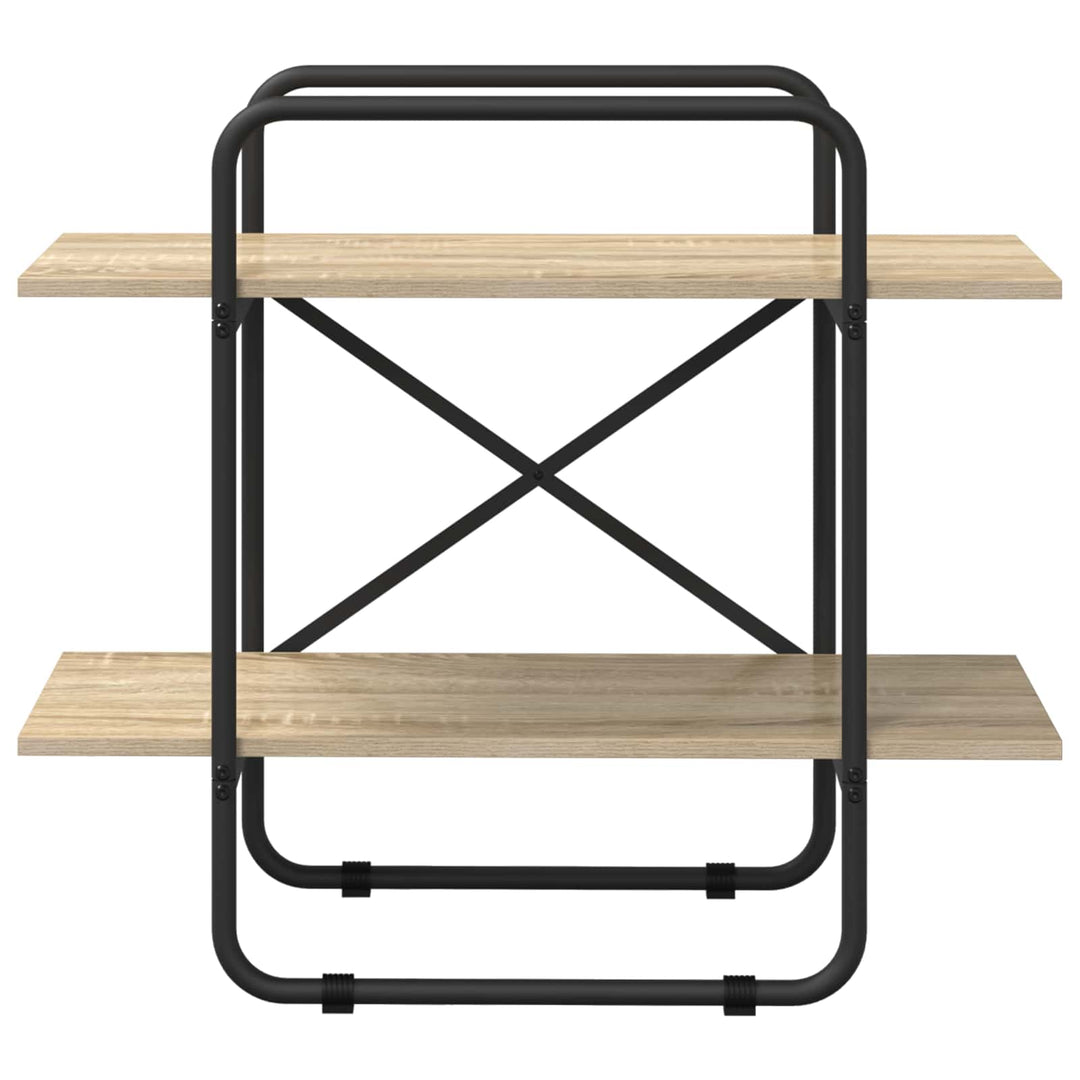 Bogreol 2 niveauer 80 x 35 x 70 cm PB Sonoma-eg