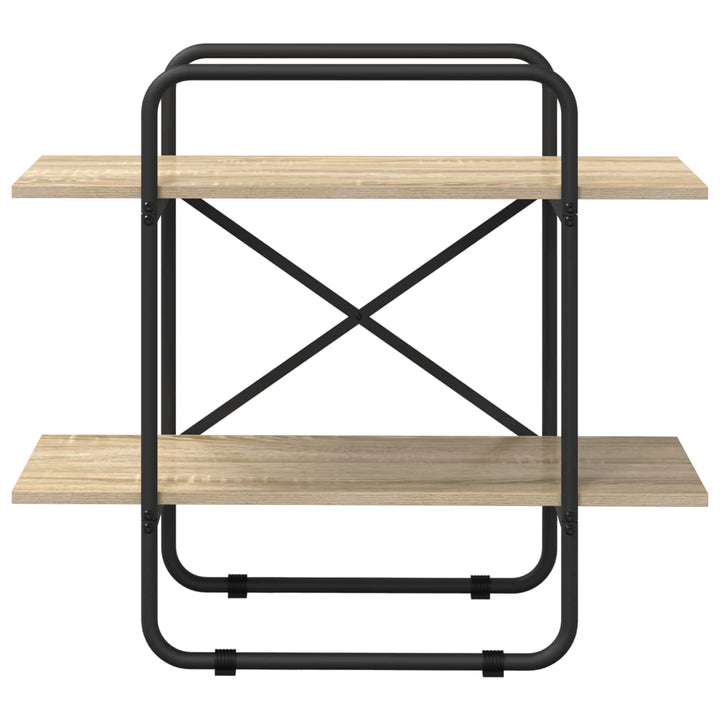 Bogreol 2 niveauer 80 x 35 x 70 cm PB Sonoma-eg