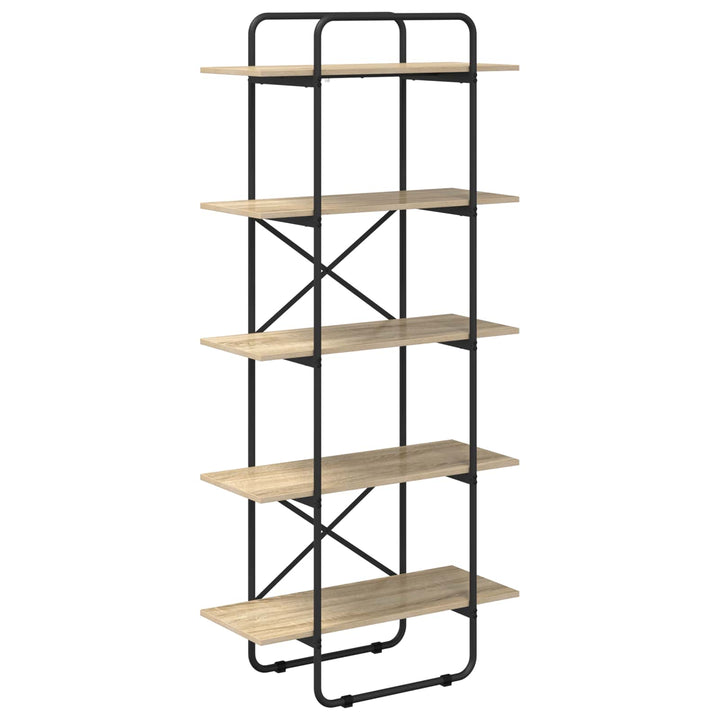 Bogreol 5 niveauer 60 x 35 x 175,5 cm PB Sonoma-eg