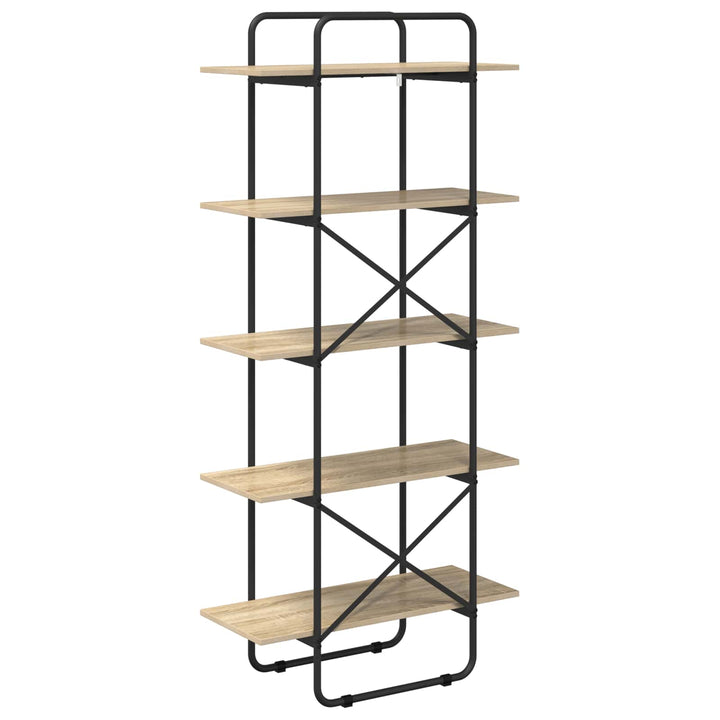 Bogreol 5 niveauer 60 x 35 x 175,5 cm PB Sonoma-eg