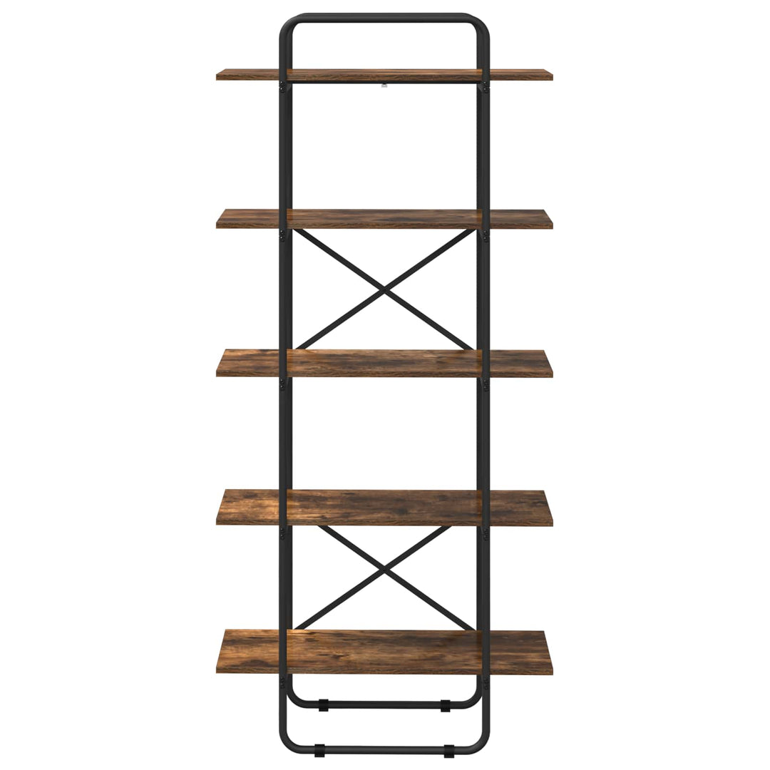 Bogreol 5 niveauer 60 x 35 x 175,5 cm PB Røget eg