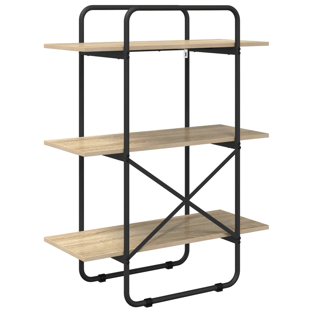 Bogreol 3 niveauer 60 x 35 x 105 cm PB Sonoma-eg
