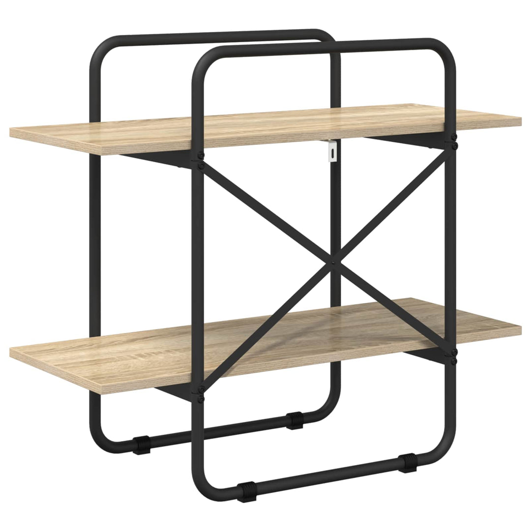 Bogreol 2 niveauer 60 x 35 x 70 cm PB Sonoma-eg