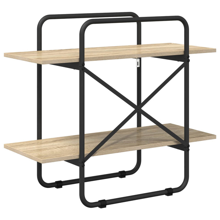 Bogreol 2 niveauer 60 x 35 x 70 cm PB Sonoma-eg