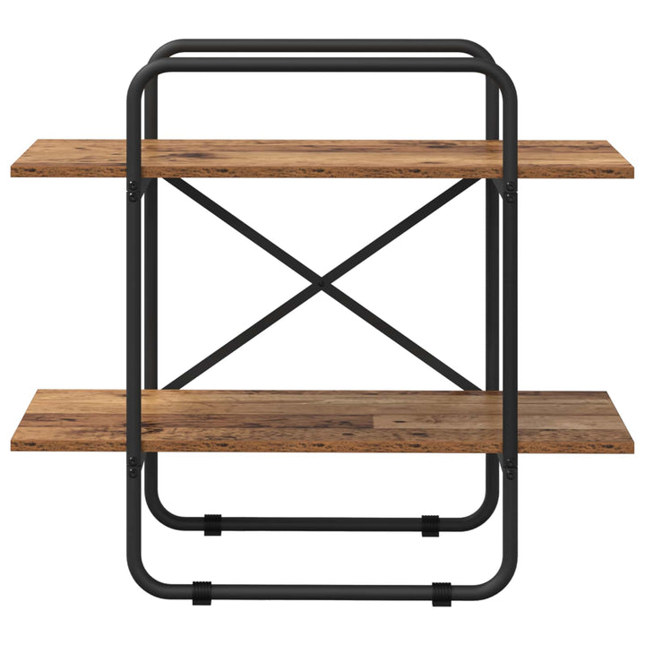Bogreol 2 niveauer 60 x 35 x 70 cm PB Egetræ