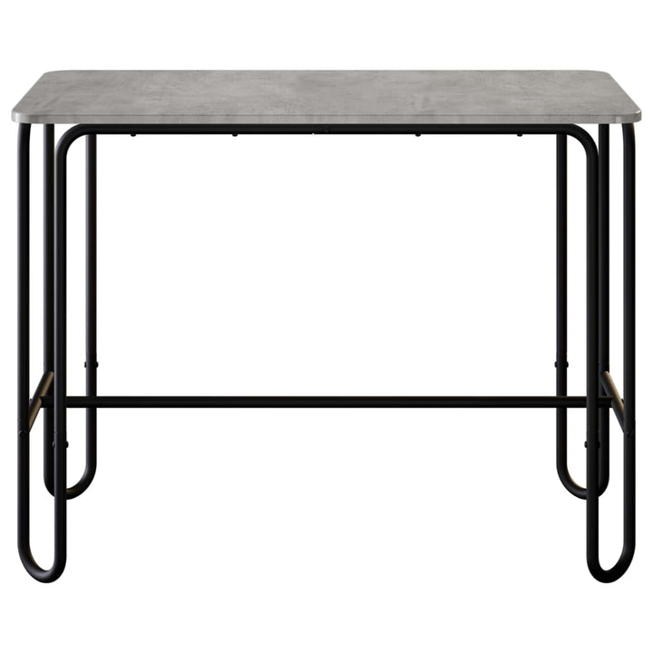 Spisebord 100 x 50 x 75 cm Konstrueret træ Betongrå Rektangulær