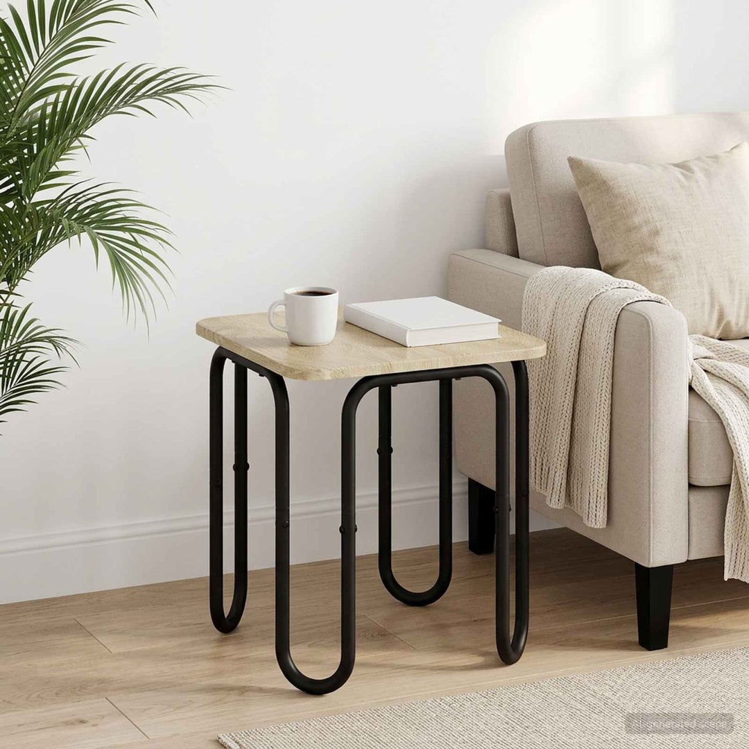 Sofabord Sonoma-eg 40 x 40 x 45 cm Konstrueret træ