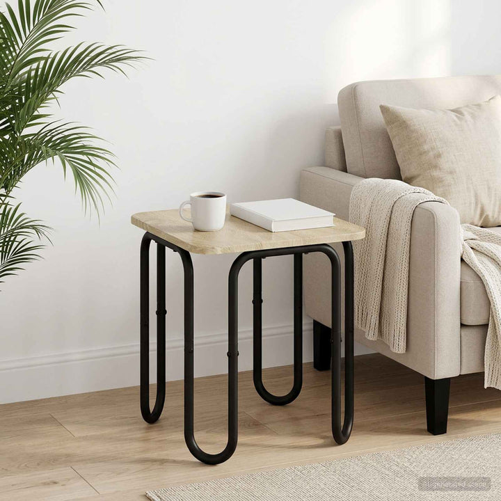 Sofabord Sonoma-eg 40 x 40 x 45 cm Konstrueret træ