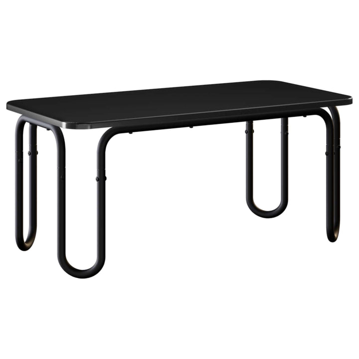 Sofabord Sort 100 x 50 x 45 cm Konstrueret træ