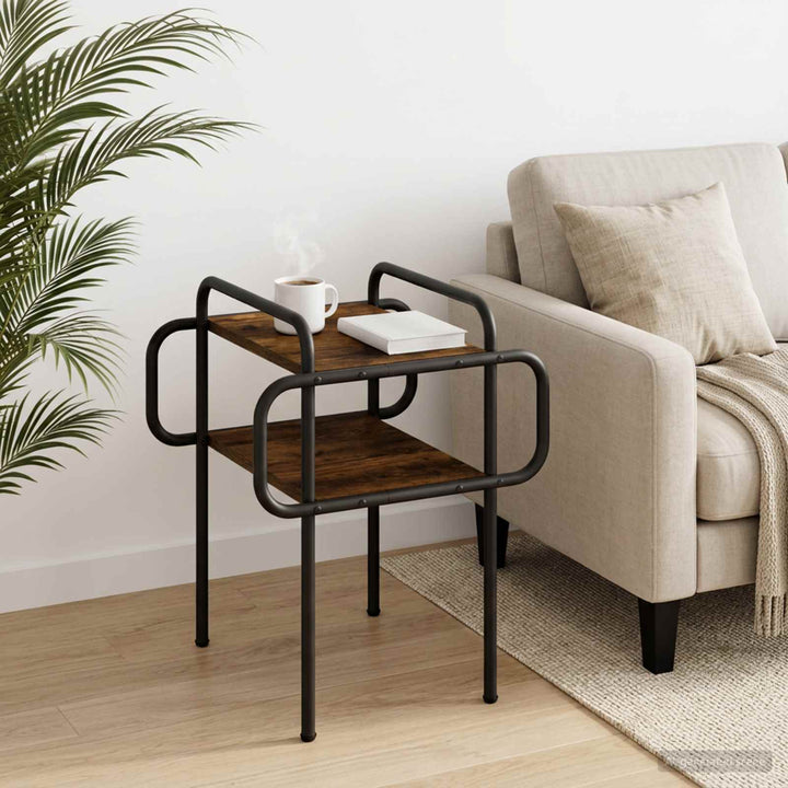 Sofabord Røget eg 40 x 40 x 51 cm Konstrueret træ