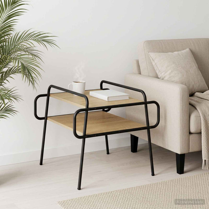 Sofabord Sonoma-eg 50 x 50 x 51 cm Konstrueret træ