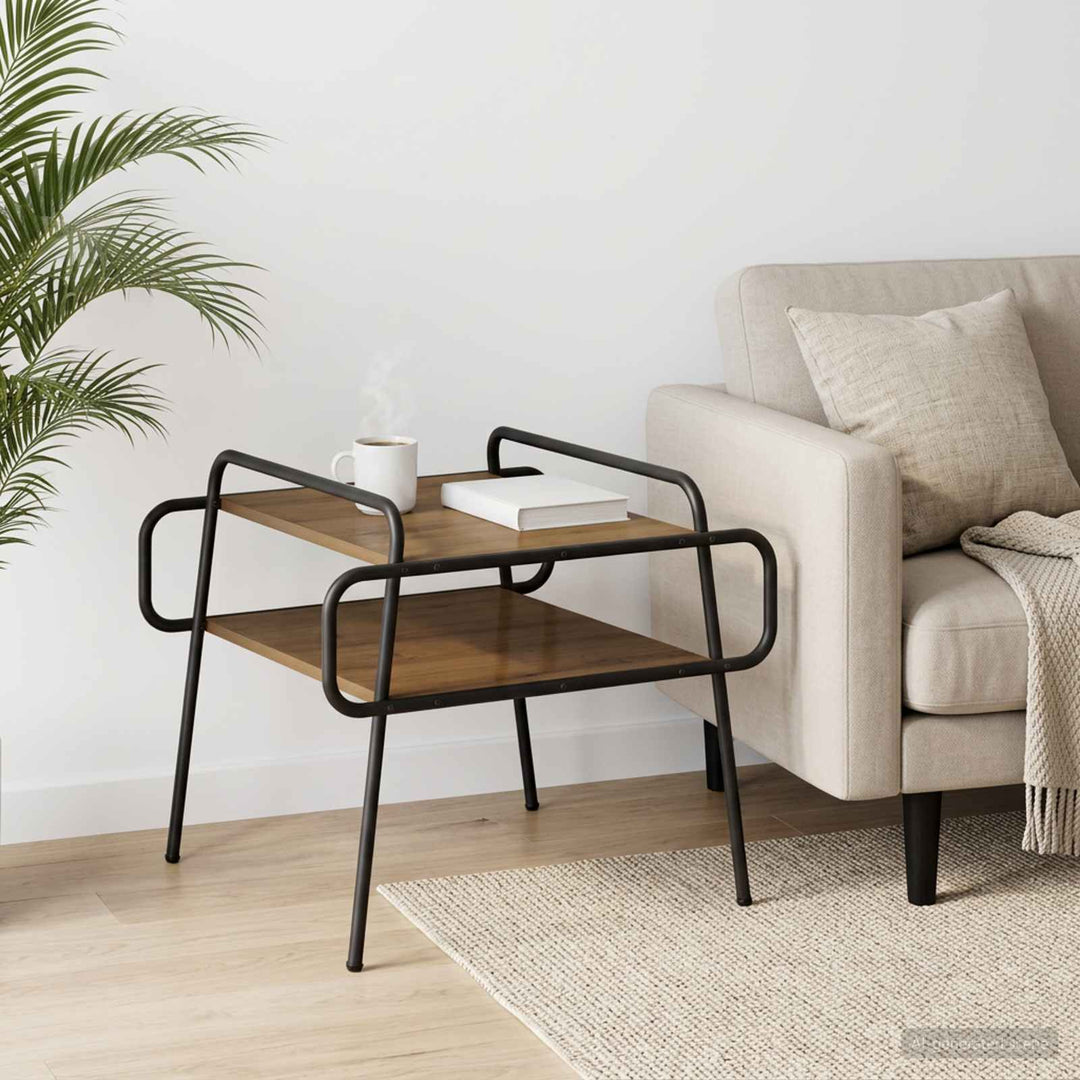 Sofabord Artisan-eg 50 x 50 x 51 cm Konstrueret træ
