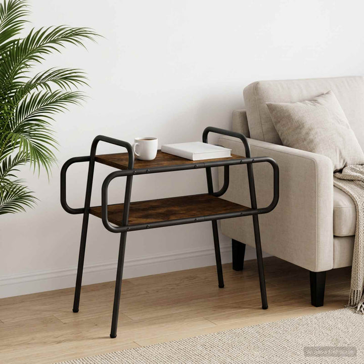 Sofabord Røget eg 60 x 30 x 51 cm Konstrueret træ