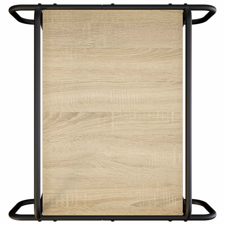 Sofabord Sonoma-eg 60 x 60 x 51 cm Konstrueret træ