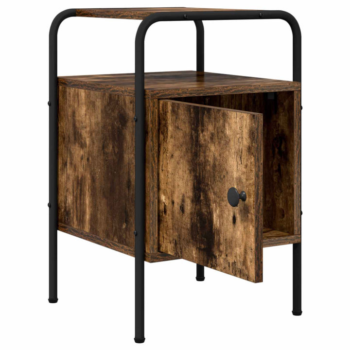 Natskab 2 stk. Røget eg 35 x 36,5 x 56 cm Konstrueret træ