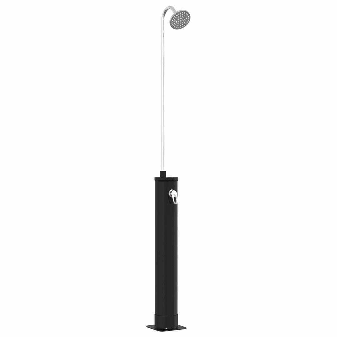 Solbruser med Brusehoved 20 l PVC, ABS, Zinklegering Sort