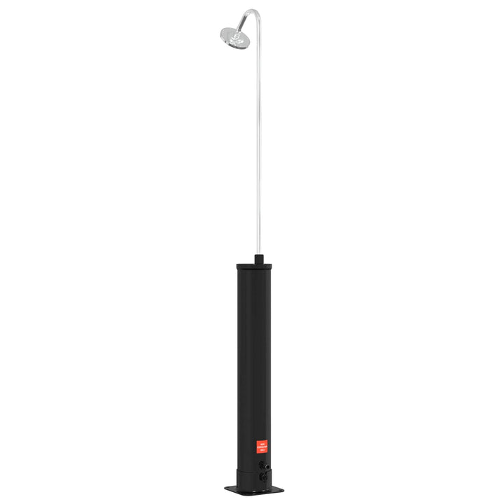 Solbruser med Brusehoved 20 l PVC, ABS, Zinklegering Sort