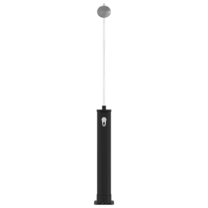 Solbruser med Brusehoved 20 l PVC, ABS, Zinklegering Sort