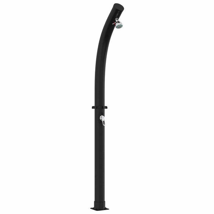 Solbruser med brusehoved 20 l PVC, ABS, Zinklegering Sort