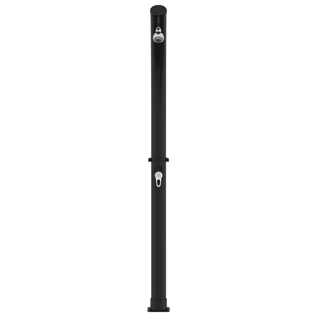 Solbruser med brusehoved 20 l PVC, ABS, Zinklegering Sort