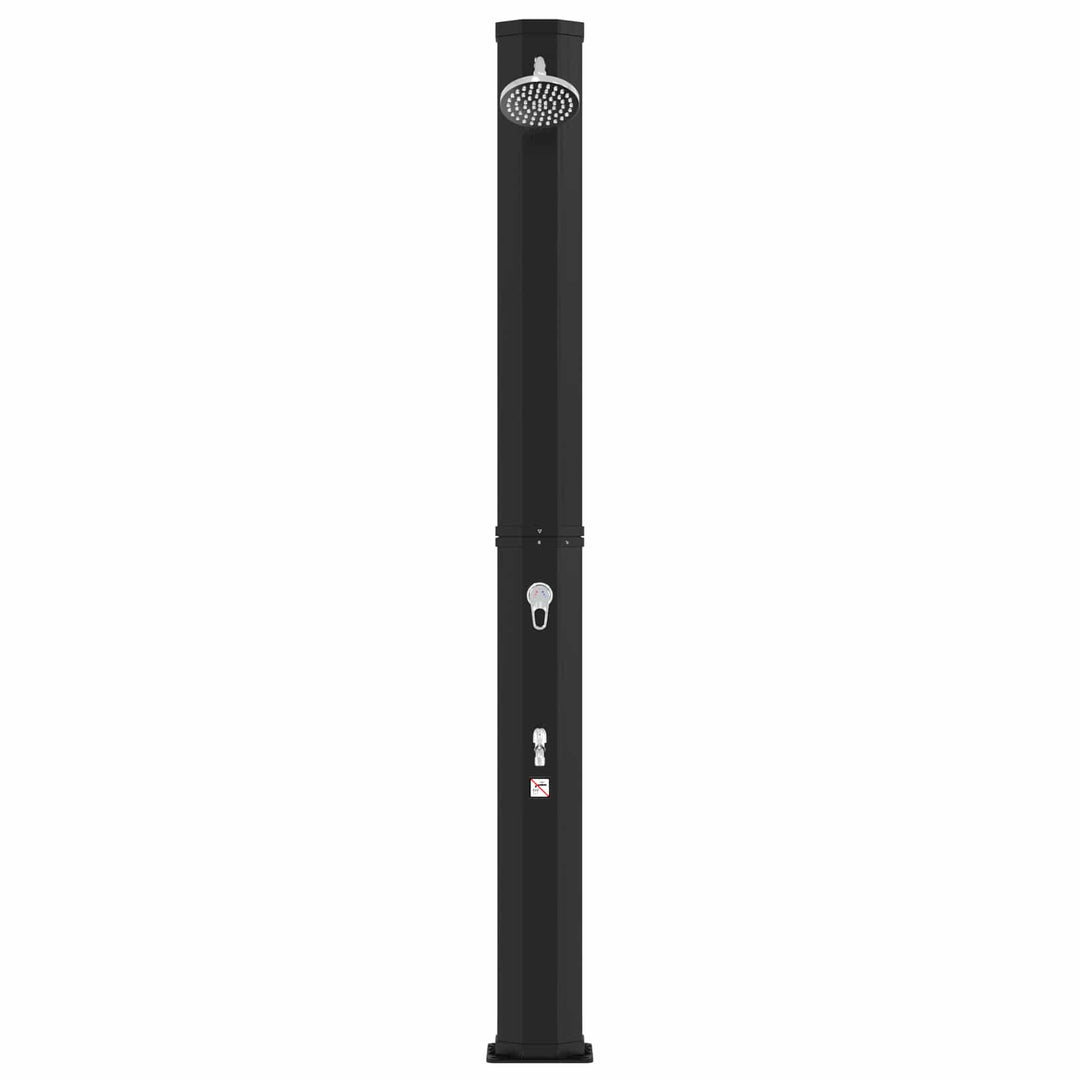 Solbruser med bruserhoved og vandhane PVC, ABS, Zinklegering